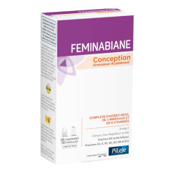 Pileje Feminabiane Conception caja de 30 comprimidos y 30 cápsulas