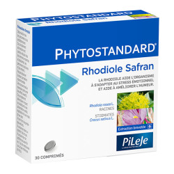 Pileje Phytostandard rhodiola azafrán 30 comprimidos
