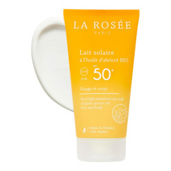 Loción solar La Rosée con aceite de albaricoque bio SPF50+ 150ml