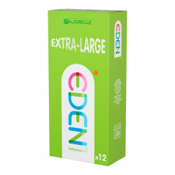 Preservativos Eden Extra-Grandes Finos talla XL caja de 12