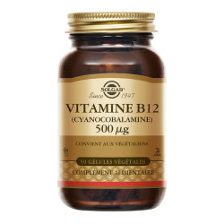Solgar vitamina B12 ciano Cobalamina 500µg 50 cápsulas