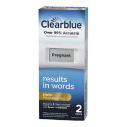 Clearblue set de 2 pruebas de embarazo digitales