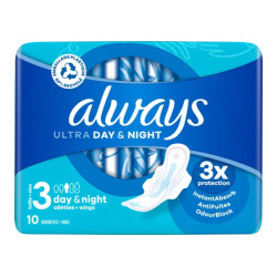 Always Ultra Día y Noche 10 compresas