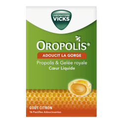 Mediflor Oropolis Coeur liquide gelée royale citron 16 pastilles