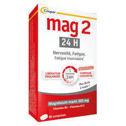 Cooper Mag 2 24H Magnesio Marino 300 mg 40 comprimidos