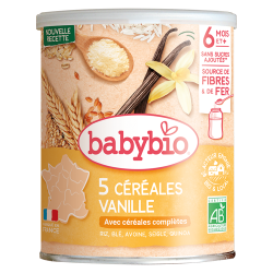 Babybio cereales vainilla con quinoa a partir de 6 meses 220g