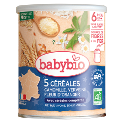 Babybio cereales verbena azahar manzanilla 6 meses y más 220g