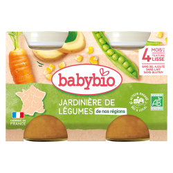 Babybio huerto 4 meses y más 2x130g macetas