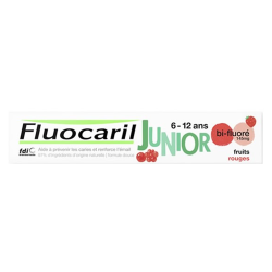 Fluocaril pasta dentífrica junior 6-12 años gel frutos rojos 75ml