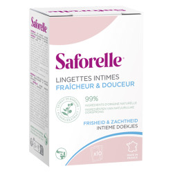 Saforelle toallitas íntimas frescas y suaves x10