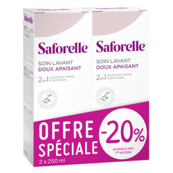 Saforelle cuidado limpiador suave 2x250ml