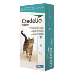 Credelio chat 2-8kg (48mg) 6 comprimés