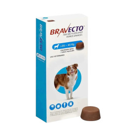 Bravecto 1000mg perro 20-40kg caja de 1 comprimidos masticables