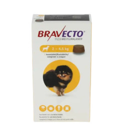 Bravecto 112,5 mg perro 2-4,5kg caja de 1 comprimido masticable