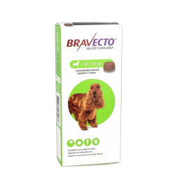 Bravecto 500mg perro 10-20kg caja de 1 comprimido masticable