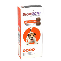 Bravecto 250mg perro 4,5-10kg caja de 2 comprimidos masticables