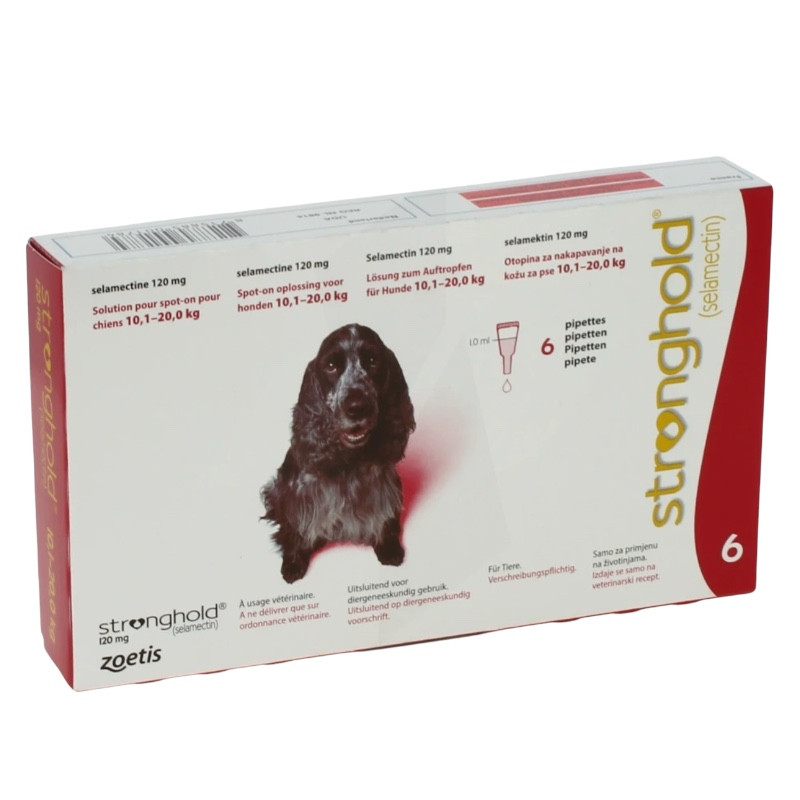 Stronghold 120mg perros grandes (20–40 kg) 6 pipetas Stronghold 120mg perros grandes (20–40 kg) 6 pipetas