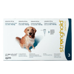 Stronghold 240 mg para perros grandes (20–40 kg) – 3 pipetas
