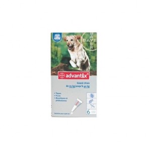 Advantix perro grande 25 a 40 kg 6 pipetas