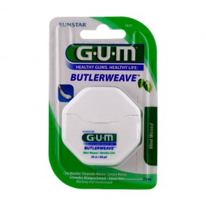 GUM butlerweave 1855 hilo dental encerado menta 55m