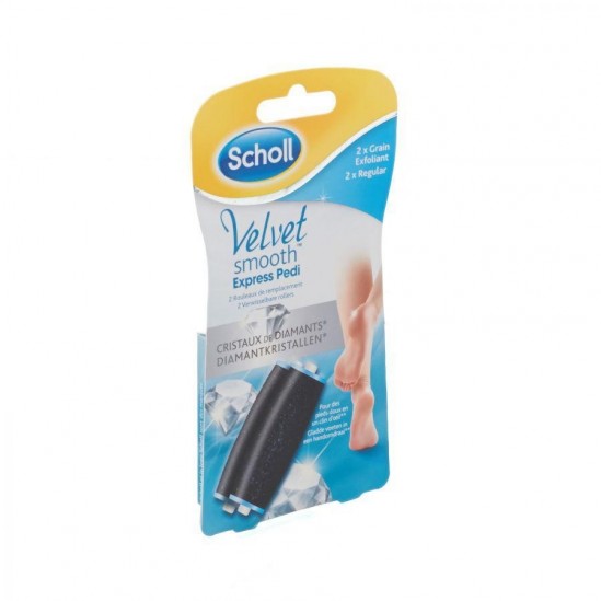 Scholl Velvet Grain Exfoliant 2 Rouleaux de remplacement Scholl Velvet Grain Exfoliant 2 Rouleaux de remplacement