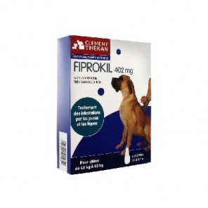 Clément Thékan Fiprokil 402 mg Perros Muy Grandes 4 Pipetas