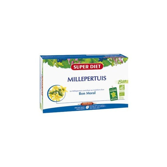 Superdiet Millepertuis bio complément alimentaire 20 ampoules Superdiet Millepertuis bio complément alimentaire 20 ampoules