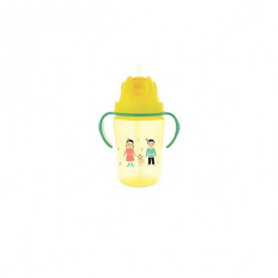 Dodie tasse paille +18 mois 350ml jaune Dodie tasse paille +18 mois 350ml jaune