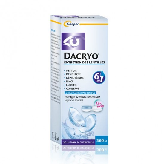 Cooper dacryo entretien des lentilles 360ml Cooper dacryo entretien des lentilles 360ml