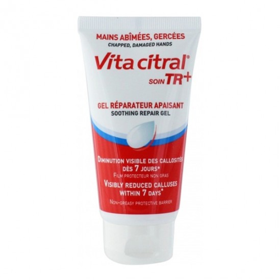 Asepta vita citral soin TR+ gel réparateur apaisant mains 75ml Asepta vita citral soin TR+ gel réparateur apaisant mains 75ml