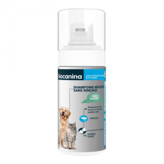 Biocanina shampoing mousse sans rinçage 150ml Biocanina shampoing mousse sans rinçage 150ml