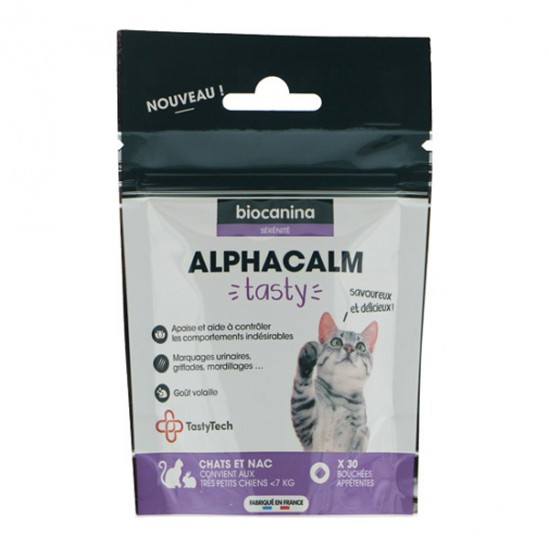 Biocanina alphacalm tasty chats 30 bouchées Biocanina alphacalm tasty chats 30 bouchées