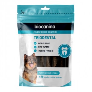 Biocanina triodental petits chiens 15 lamelles