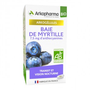 Arkopharma arkogélules bio baie de myrtille 40 gélules