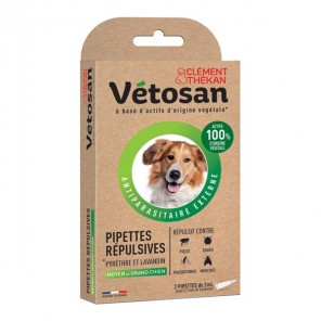 Clément thékan vétosan pipettes répulsives moyen et grand chien