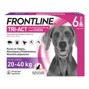 Frontline Tri-Act perros de 20 a 40 kg 6 pipetas