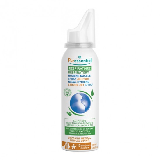 Puressentiel respiratoire hygiène nasale spray jet fort 100ml Puressentiel respiratoire hygiène nasale spray jet fort 100ml