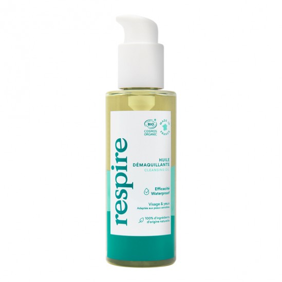 Respire huile démaquillante waterproof bio 150ml Respire huile démaquillante waterproof bio 150ml