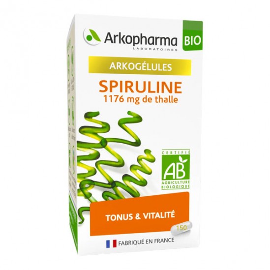Arkopharma arkogélules bio spiruline 150 gélules Arkopharma arkogélules bio spiruline 150 gélules