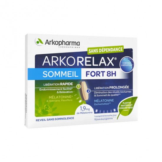 Arkopharma arkorelax sommeil fort 8h 15 comprimes Arkopharma arkorelax sommeil fort 8h 15 comprimes