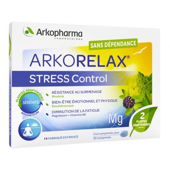 Arkopharma arkorelax stress control 30 comprimés Arkopharma arkorelax stress control 30 comprimés