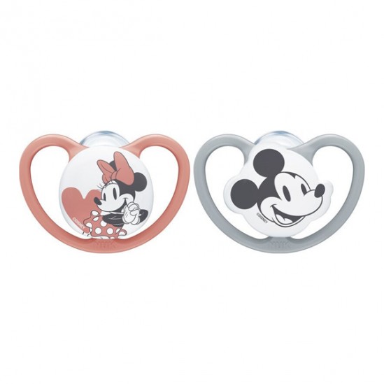 Nuk sucettes space minnie 6-18m lot de 2 Nuk sucettes space minnie 6-18m lot de 2