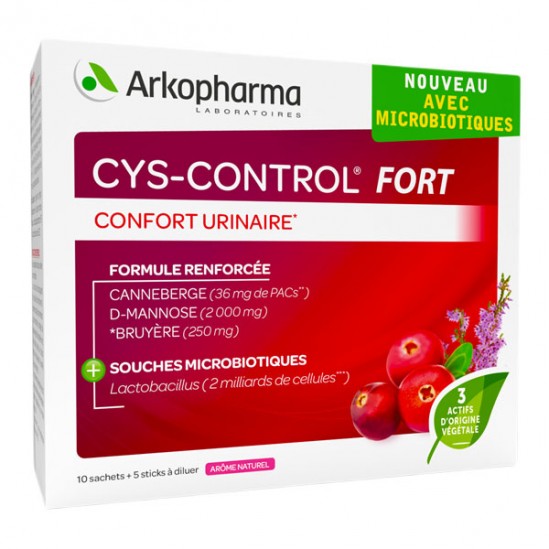 Arkopharma cys-control fort confort urinaire framboise Arkopharma cys-control fort confort urinaire framboise