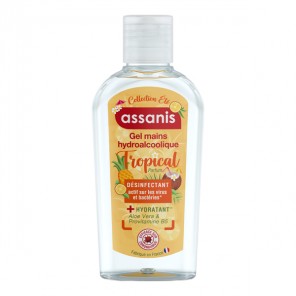 Assanis gel mains hydroalcoolique tropical 80ml