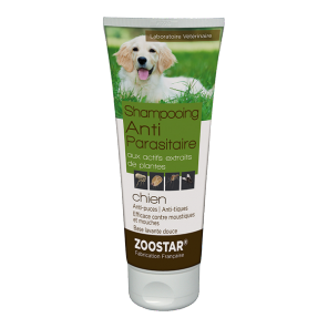 Zoostar shampooing antiparasitaire répulsif chien 200ml