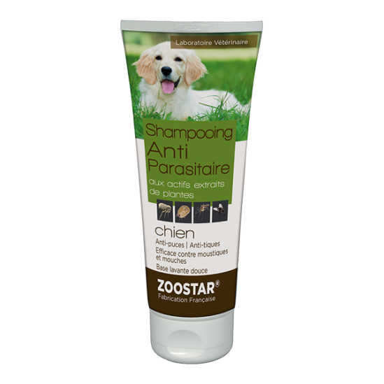 Zoostar shampooing antiparasitaire répulsif chien 200ml Zoostar shampooing antiparasitaire répulsif chien 200ml