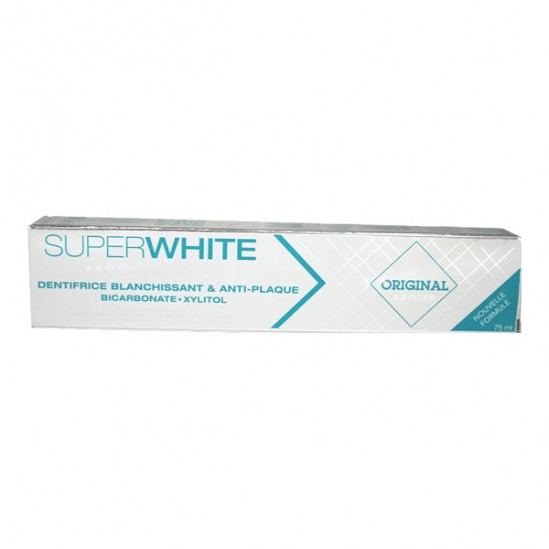 Superwhite dentifrice blanchissant & anti-plaque original 75ml Superwhite dentifrice blanchissant & anti-plaque original 75ml