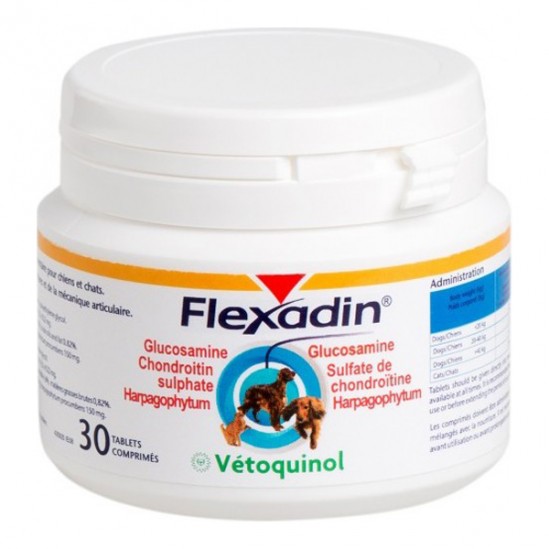 Vétoquinol flexadin soutien des articulations 30 comprimés Vétoquinol flexadin soutien des articulations 30 comprimés