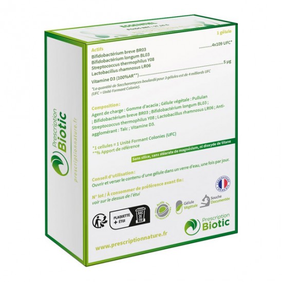 Prescription nature biotic essentiel 10MD 30 gélules Prescription nature biotic essentiel 10MD 30 gélules