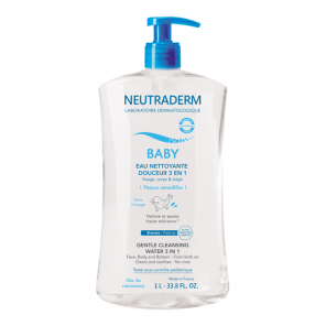 Neutraderm baby eau nettoyante douceur 3-en-1 - 1L